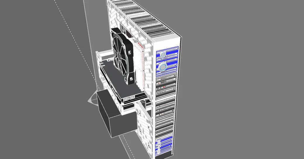 Vỏ PC khung hở Open Frame GenCase - PC Chassis ATX/mATX - Image 4