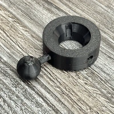 Vòng đế nhỏ có bi 17 mm và 2 lỗ ren 1/4"-20 UNC