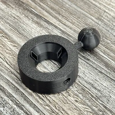 Vòng đế nhỏ có bi 17 mm và 2 lỗ ren 1/4"-20 UNC