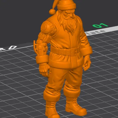 Ông già Noel phong cách cyberpunk