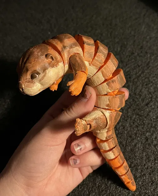 Rái Cá Flexi Khớp Nối | Đồ Chơi Fidget In 3D | Sea Otter Cử Động | Dễ In - Image 1