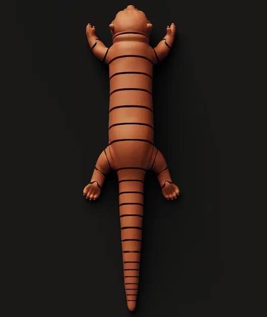 Rái Cá Flexi Khớp Nối | Đồ Chơi Fidget In 3D | Sea Otter Cử Động | Dễ In - Image 3