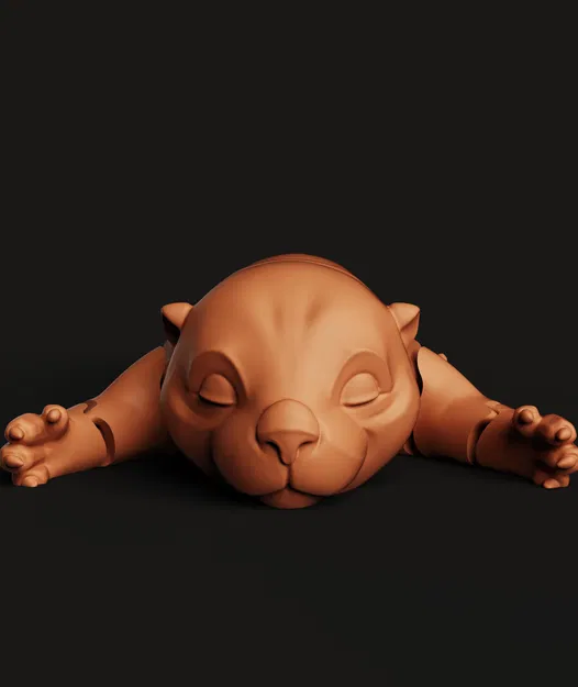 Rái Cá Flexi Khớp Nối | Đồ Chơi Fidget In 3D | Sea Otter Cử Động | Dễ In - Image 5