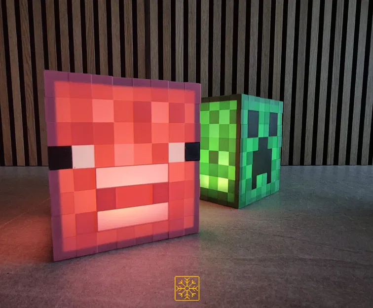 Đèn bàn Minecraft Heo (Pig Lantern) – Dễ in & lắp ráp - Image 3