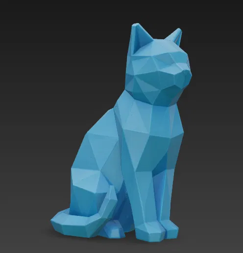 Tượng Mèo Hình Học (Low Poly) - Image 5
