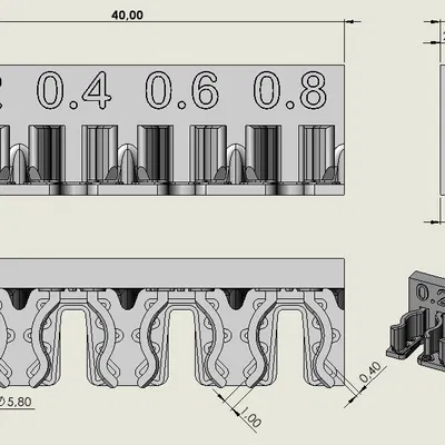 Hộp magazine 4 ngăn cho nozzle (4x nozzle magazine)