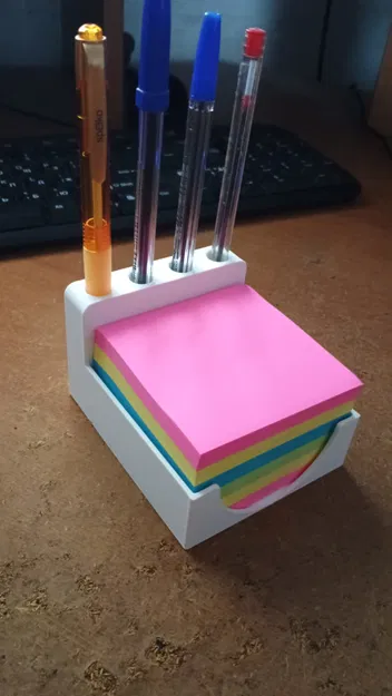 Khay để Sticky Notes & Cắm Bút Kết Hợp (Combined Sticky Note and Pen Organizer) - Image 2