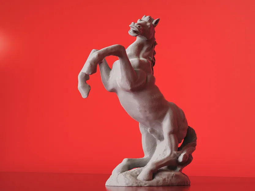 Tượng Ngựa Chồm (Prancing Horse Sculpture) - Mẫu 3D Scan - Image 2