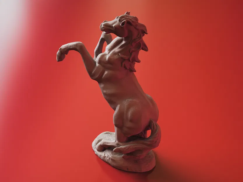 Tượng Ngựa Chồm (Prancing Horse Sculpture) - Mẫu 3D Scan - Image 3