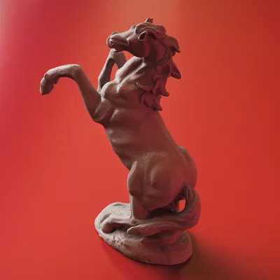 Tượng Ngựa Chồm (Prancing Horse Sculpture) - Mẫu 3D Scan