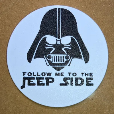 Bộ lót ly Darth Vader “FOLLOW ME TO THE JEEP SIDE”