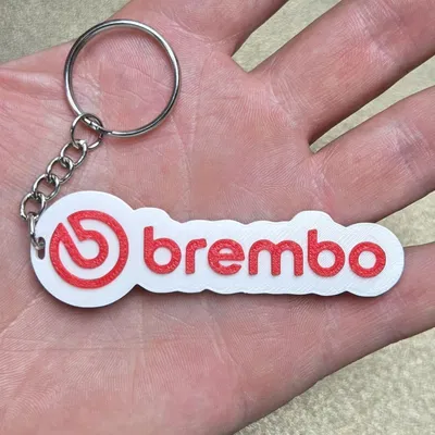 Móc khóa logo Brembo - 2 phiên bản: Multi và không Multi-color