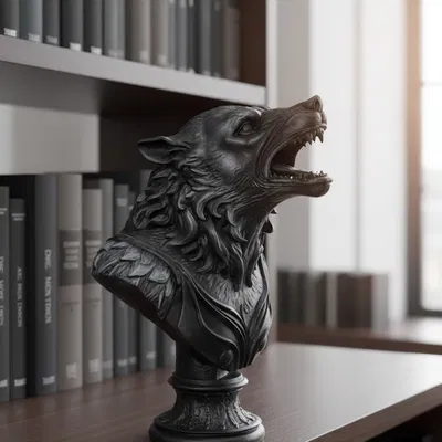Tượng Bán Thân Người Sói (Werewolf Bust)
