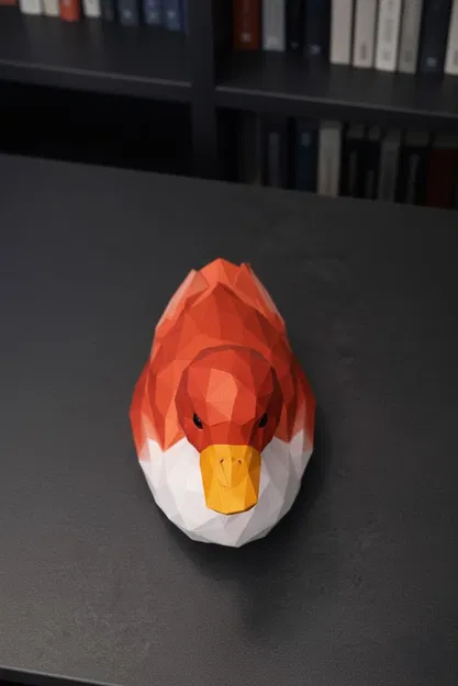 Vịt Hình Học (Low Poly) – Geometric Duck Figure - Image 2
