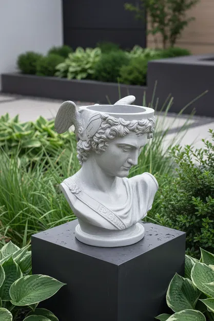 Chậu trồng cây tượng bán thân Perseus (Perse) - Image 1