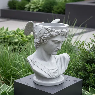 Chậu trồng cây tượng bán thân Perseus (Perse)