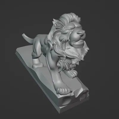 Tượng sư tử (lion sculpt)