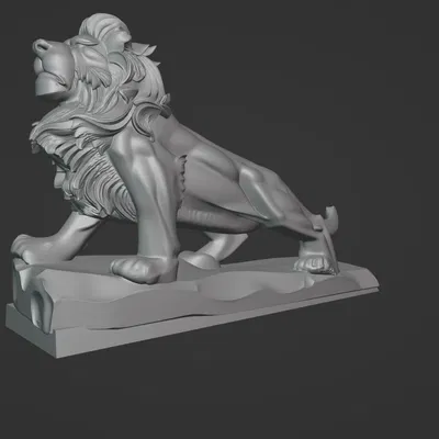 Tượng sư tử (lion sculpt)