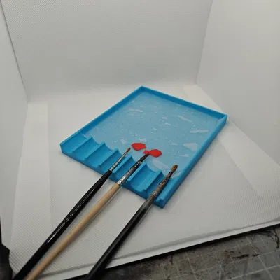 Brush holder với wet palet v5