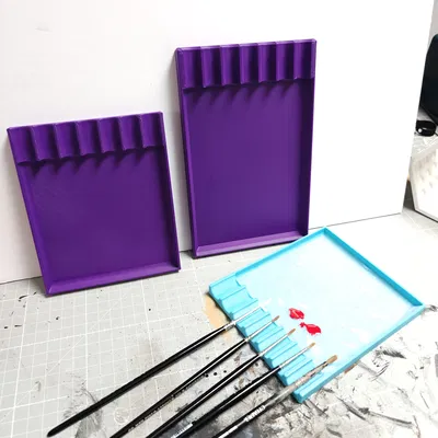 Brush holder với wet palet v5