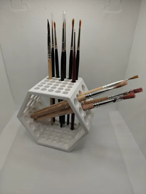 Khay đựng cọ Brush Holder Hexagon v2 - Image 1