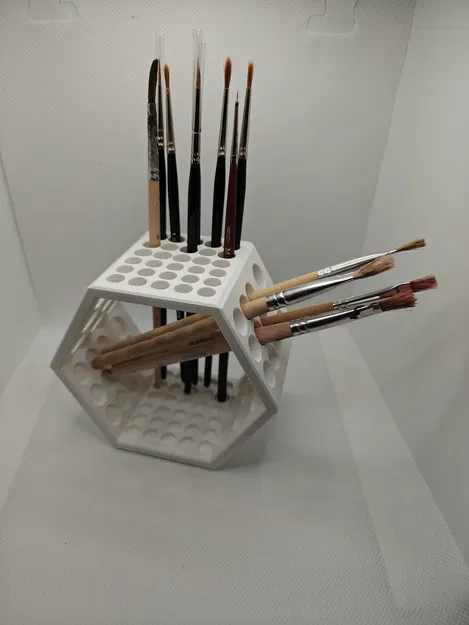Khay đựng cọ Brush Holder Hexagon v2 - Image 2