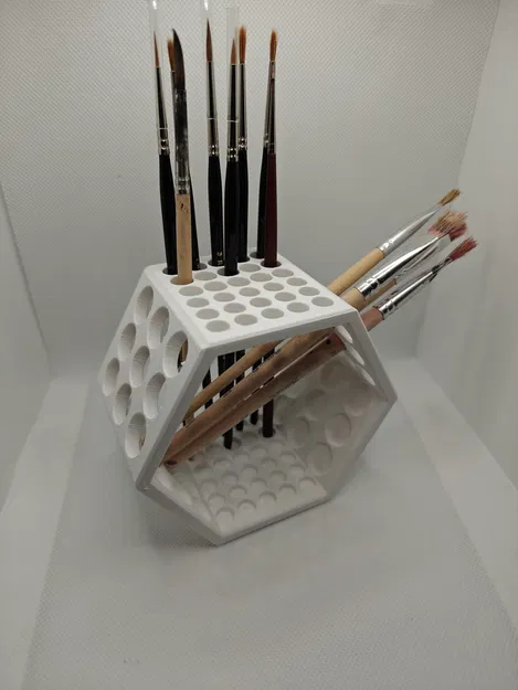 Khay đựng cọ Brush Holder Hexagon v2 - Image 3