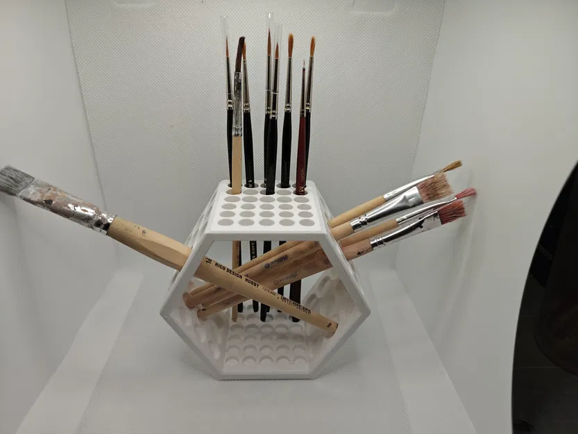 Khay đựng cọ Brush Holder Hexagon v2 - Image 4