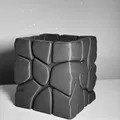 Khối Đá Nham Thạch (Lava Stone Cube) – Ống Cắm Bút Hiện Đại - Thumbnail 5