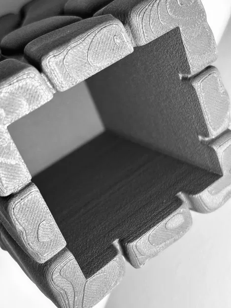 Khối Đá Nham Thạch (Lava Stone Cube) – Ống Cắm Bút Hiện Đại - Image 6