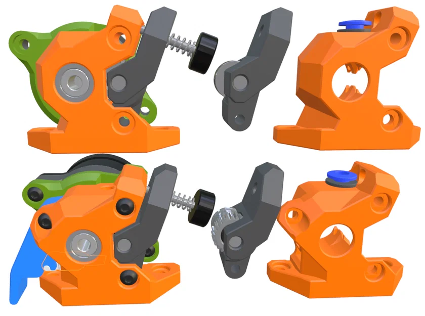 WristWatch Orbiter 2.x – Extruder remix cho Orbiter 2.0/2.5 (có tùy chọn dao cắt) - Image 1