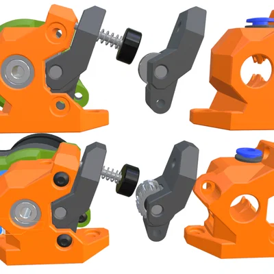 WristWatch Orbiter 2.x – Extruder remix cho Orbiter 2.0/2.5 (có tùy chọn dao cắt)