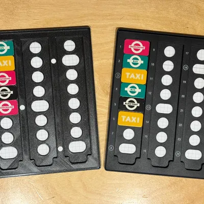 Scotland Yard bản gốc - Bảng ghi Mister X (Register)