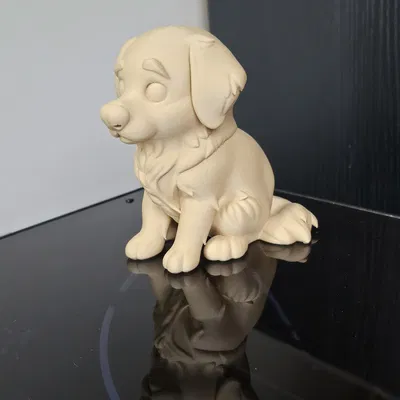 Golden retriever kiểu cartoon