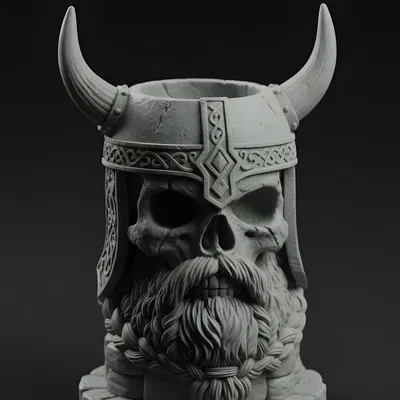 Bát Hộp Sọ Chiến Binh Viking DND Rỗng Ruột