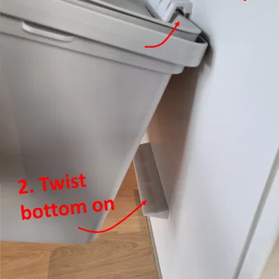 Ngàm treo tường IKEA HALLBAR 22L (wall mount) 2 mảnh