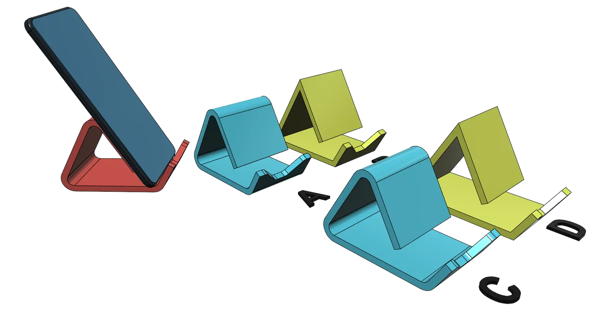 Giá Đỡ Điện Thoại Đa Năng Dễ In Không Cần Support - Image 2