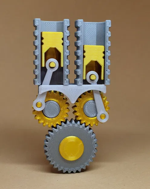 Engine fidget – phiên bản 2 xy-lanh 2 piston - Image 1