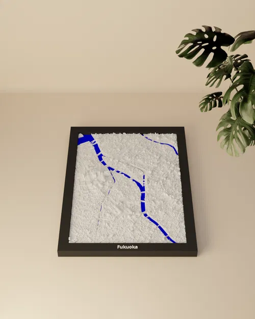 Fukuoka, Nhật Bản - Mô hình thu nhỏ 3D - Image 1