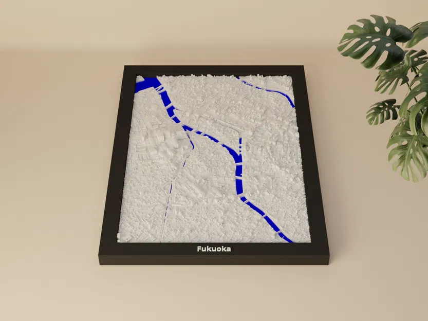 Fukuoka, Nhật Bản - Mô hình thu nhỏ 3D - Image 2