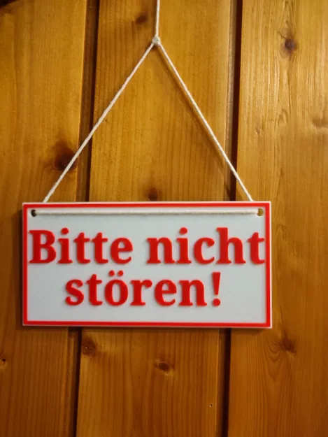 Bảng “Vui lòng không làm phiền” – mặt sau màu xanh - Image 1