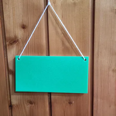 Bảng “Vui lòng không làm phiền” – mặt sau màu xanh