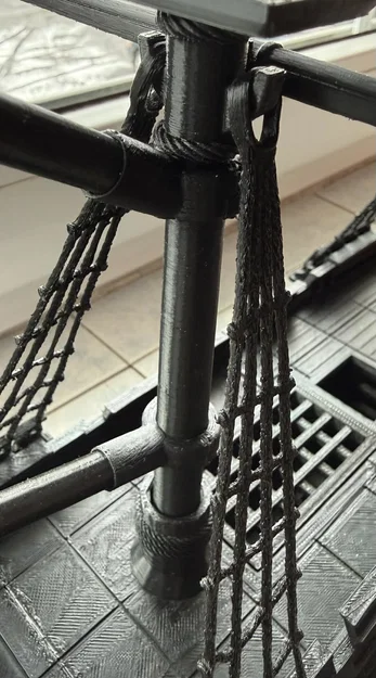 Spanker + Rudder cho thuyền cướp biển Galleon - Image 2