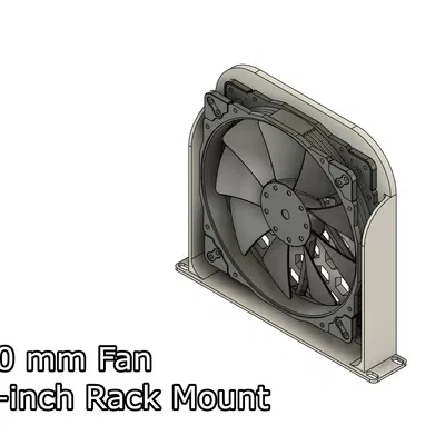 Ngàm gắn rack 10-inch cho quạt 200 mm