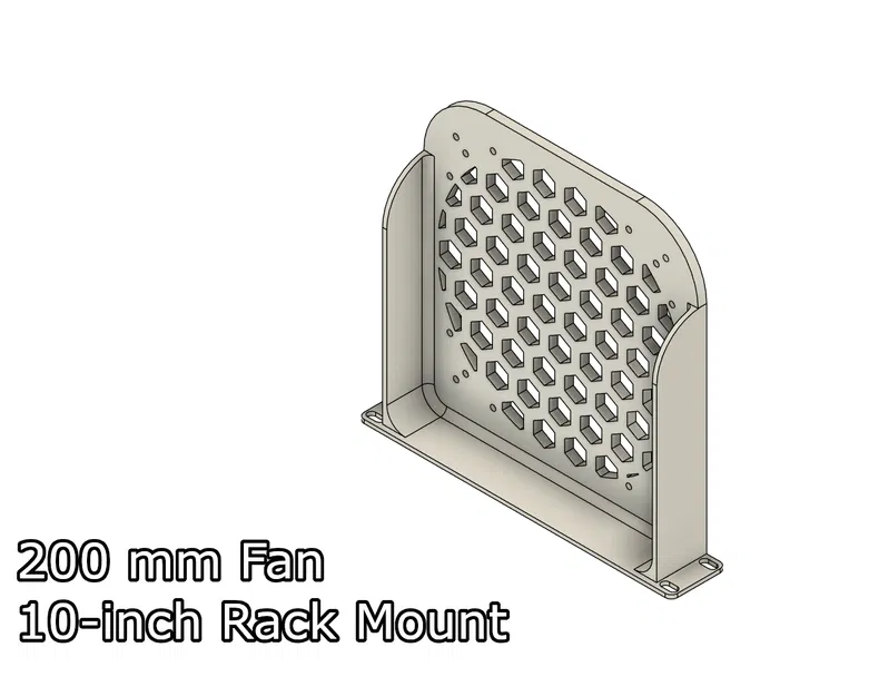 Ngàm gắn rack 10-inch cho quạt 200 mm - Image 2