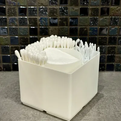 Hộp Đựng Bông Tẩy Trang & Tăm Bông Gridfinity Cho Phòng Tắm