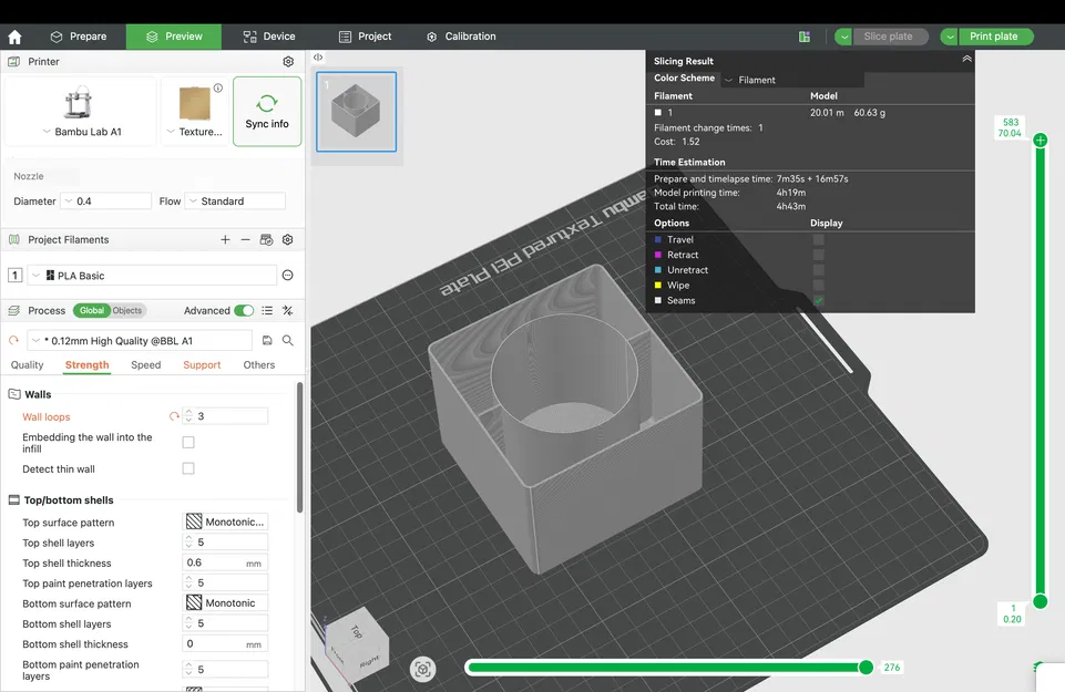 Hộp Đựng Bông Tẩy Trang & Tăm Bông Gridfinity Cho Phòng Tắm - Image 4