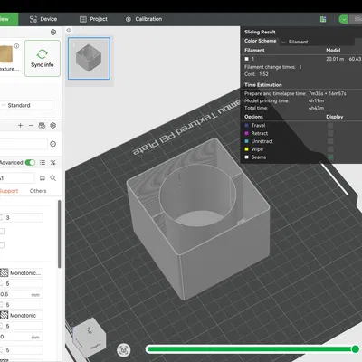 Hộp Đựng Bông Tẩy Trang & Tăm Bông Gridfinity Cho Phòng Tắm