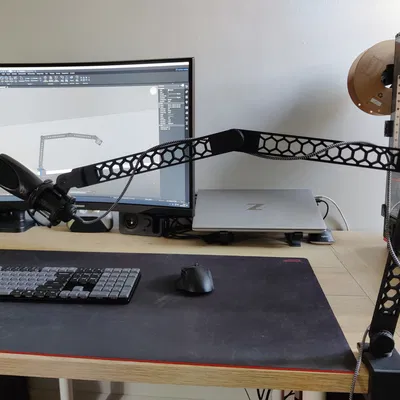Tay Đỡ Micro Điều Chỉnh (3D Printable) - Adjustable Microphone Arm