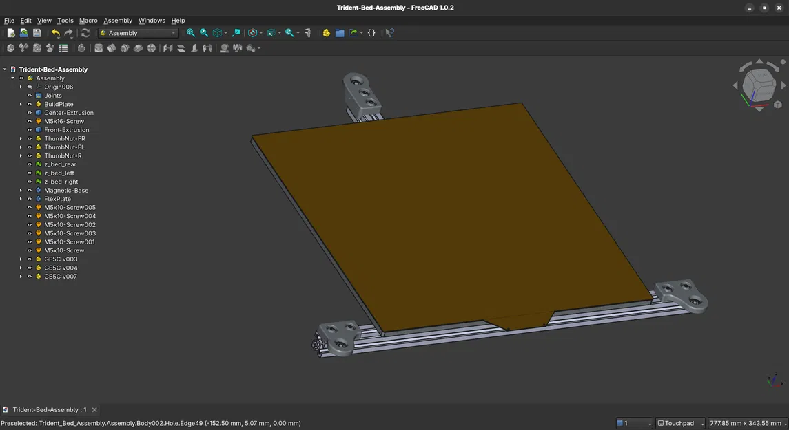 Cụm Bed Voron Trident - Slicer Model & Texture - Image 2